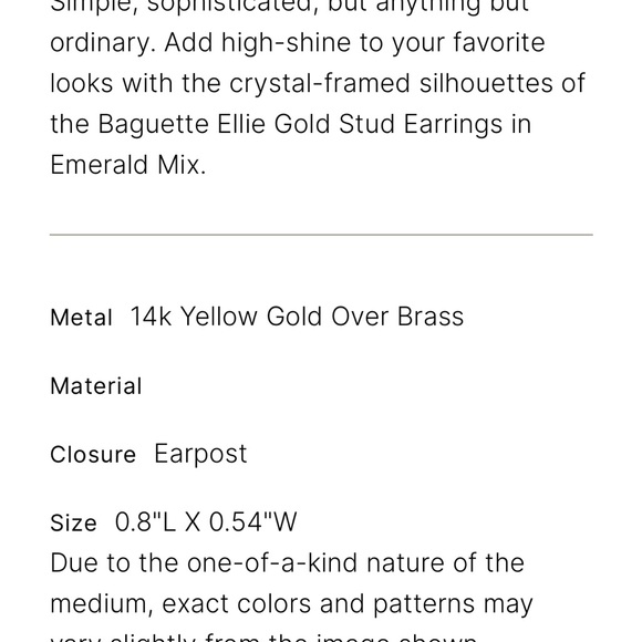 Kendra Scott Green and Gold Earrings - Picture 2 of 3